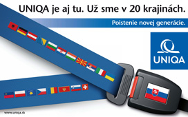 UNIQA poistnova launched the first online comprehensive insurance in Slovakia and is the top online provider on the Slovakian market with an additional three top products. (advertisement) UNIQA poistnova launched the first online comprehensive insurance in Slovakia and is the top online provider on the Slovakian market with an additional three top products. (advertisement)