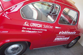 Since 2010, UNIQA has provided innovative leadership by offering automobile insurance for electric vehicles. The picture shows the first solar-powered car insured by UNIQA. (photo) Since 2010, UNIQA has provided innovative leadership by offering automobile insurance for electric vehicles. The picture shows the first solar-powered car insured by UNIQA. (photo)