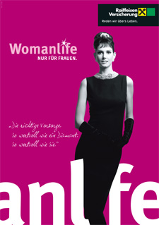 Financial provision for women is the focus of the initiative „Womanlife“. (advertisement) Financial provision for women is the focus of the initiative „Womanlife“. (advertisement)