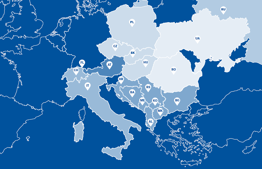 Market shares (map)