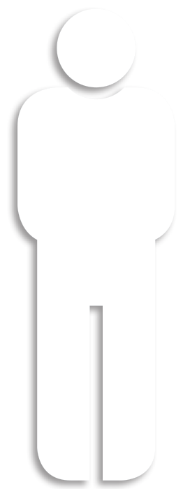 Outlined man – Old-age provision (graphic)