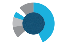Geographic free float distribution (pie chart)