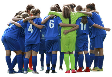 M&auml;dchenfu&szlig;ballmannschaft (Foto)